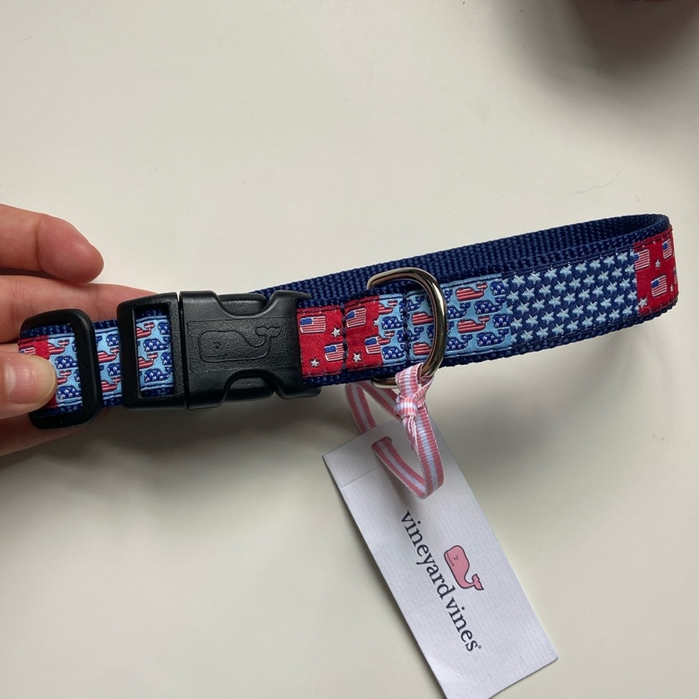 Vineyard Vines America Dog Collar